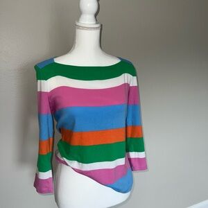 Colorful Striped Women's Top